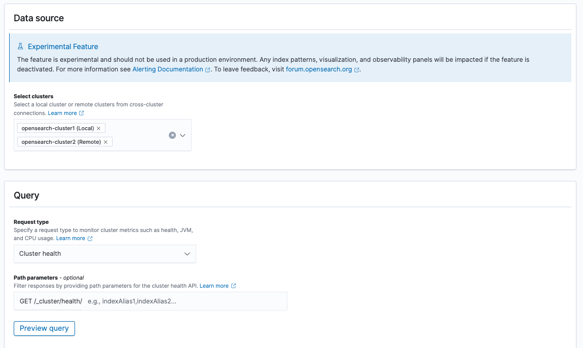 Cluster metrics monitor