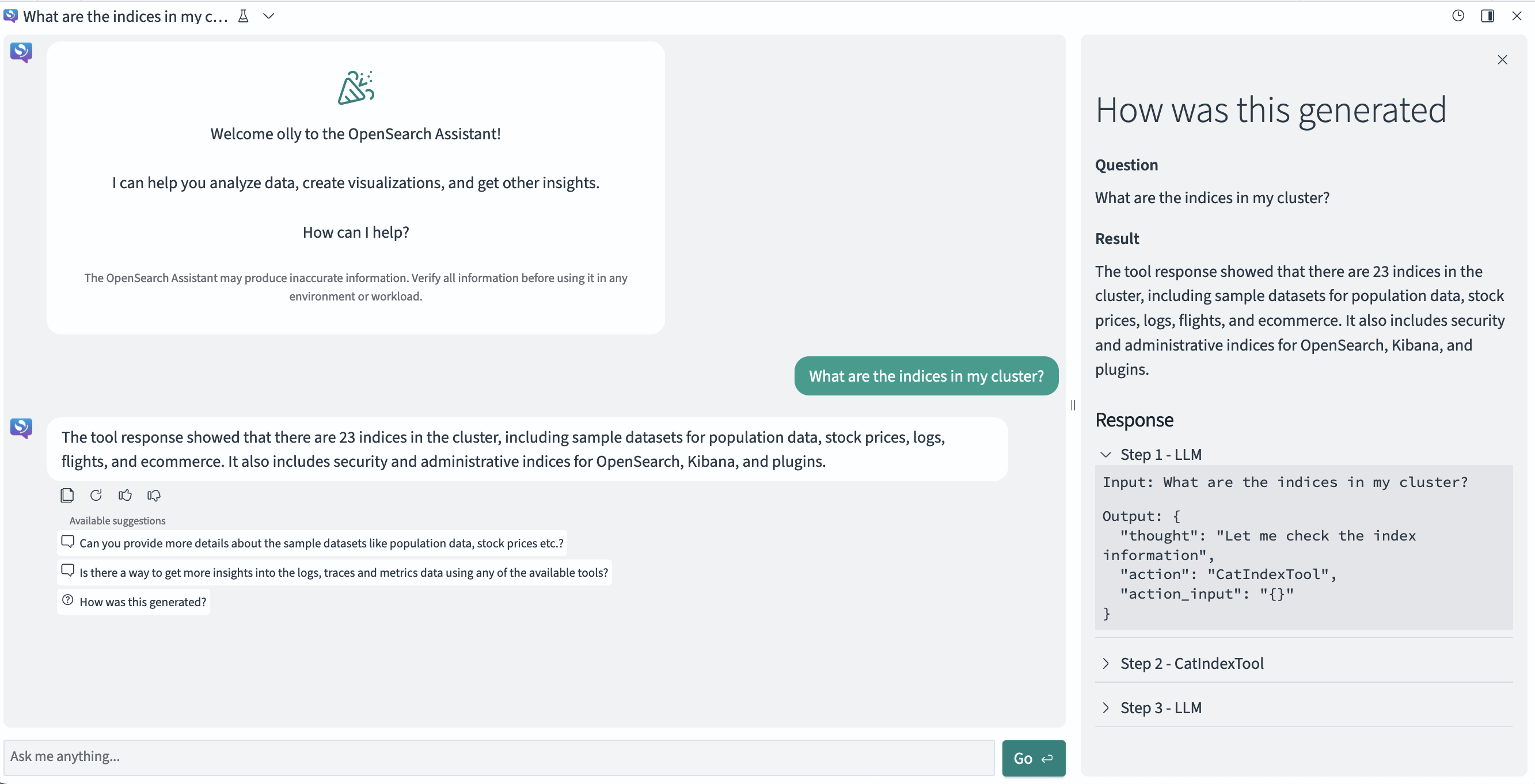 Response generation details