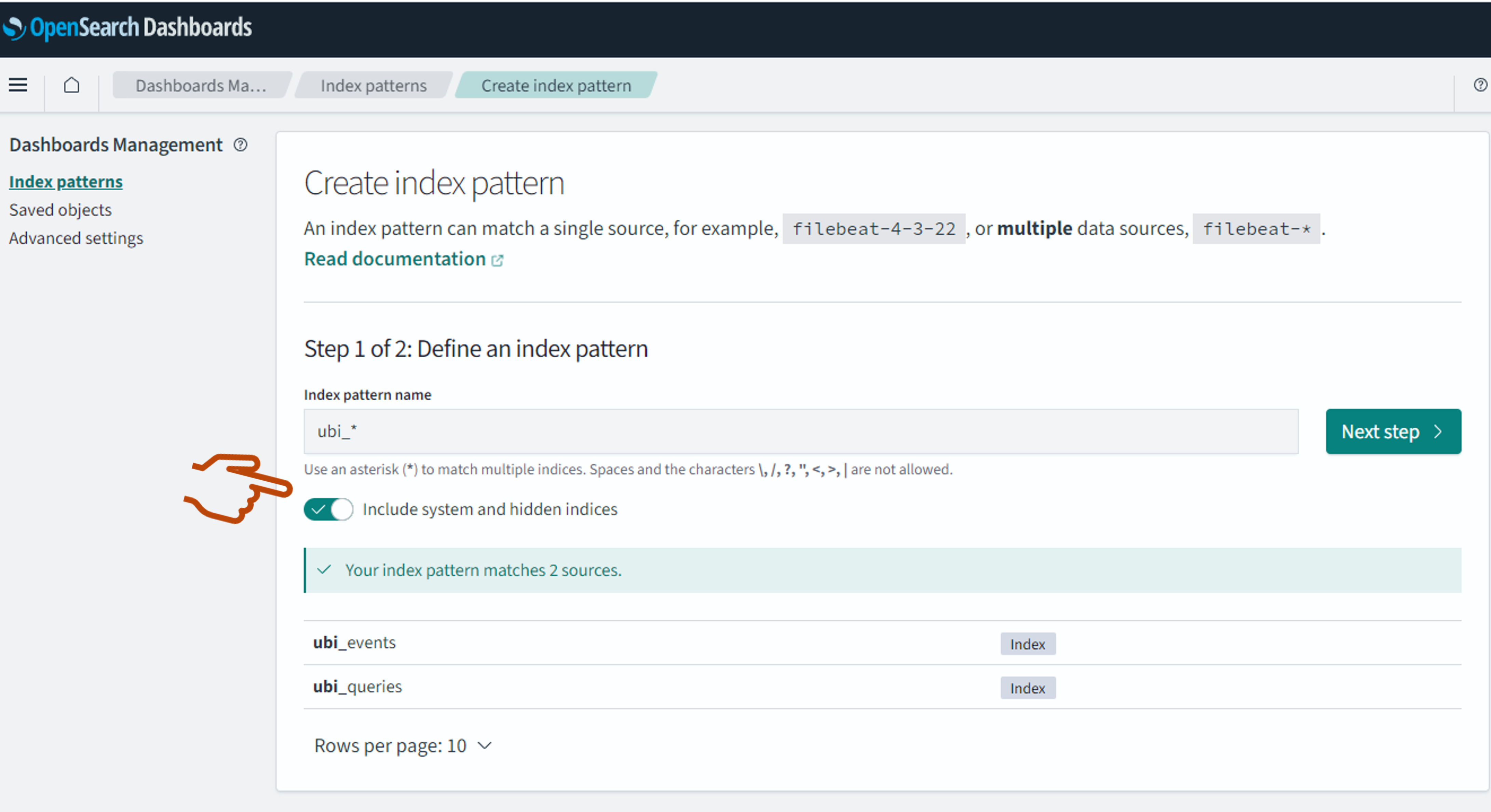 Index Patterns