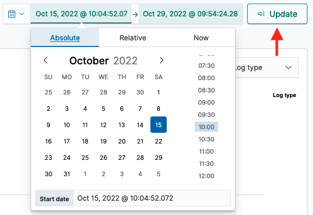 Altering date range