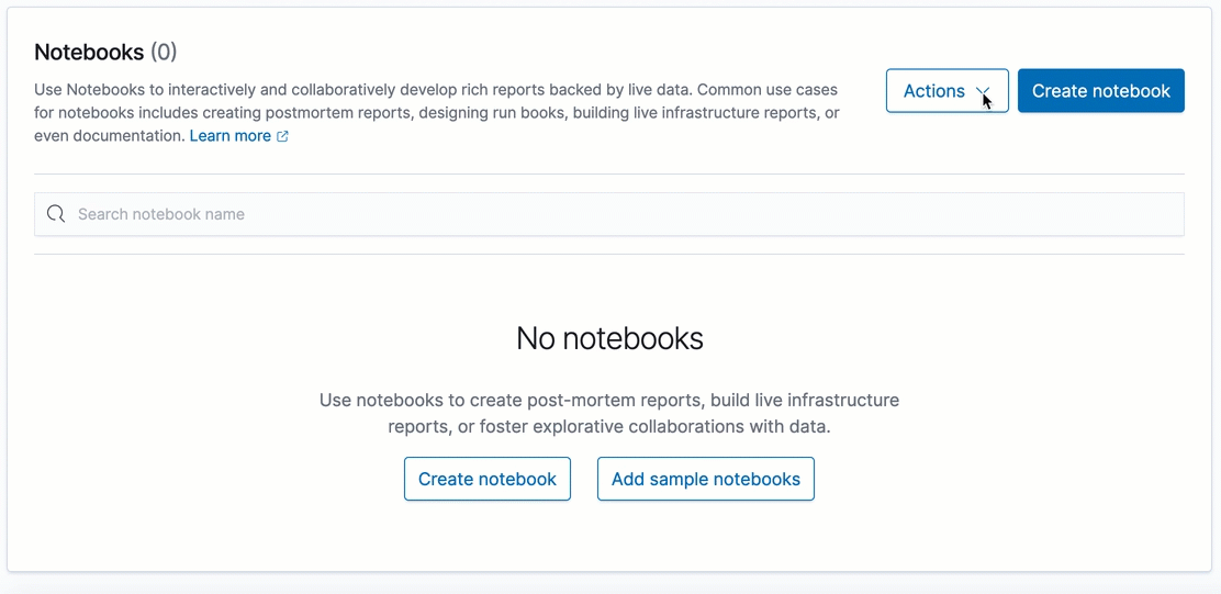 Notebooks - OpenSearch documentation
