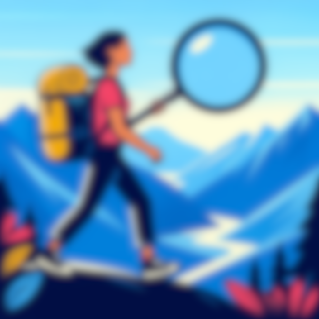 a person hiking
