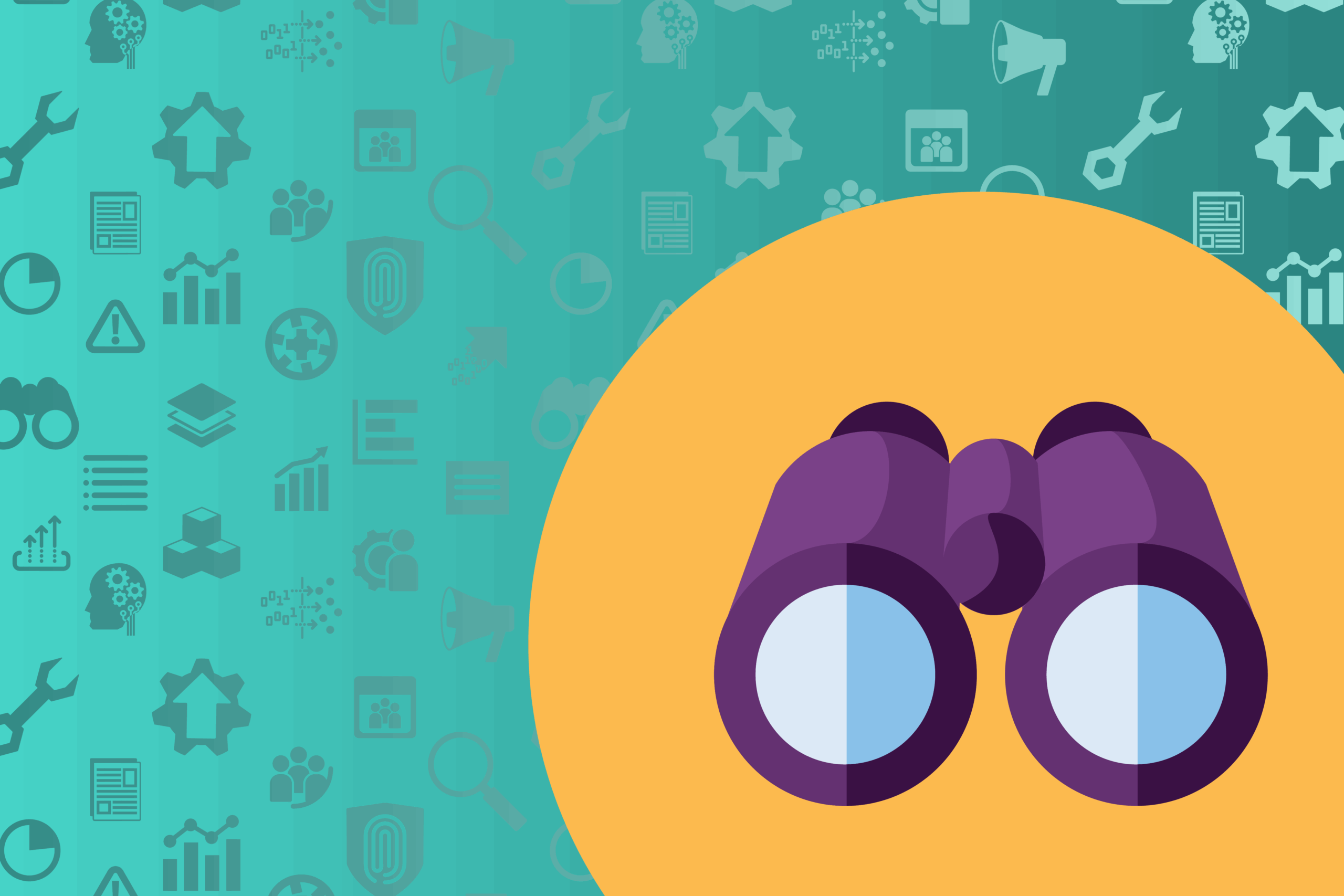 Abstract graphic icon of the Observability capabilities of OpenSearch