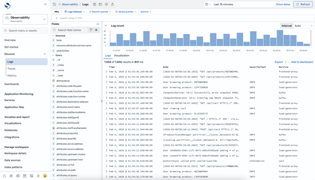 Observability Stack - OpenSearch